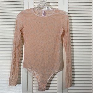 NWT Victoria’s Secret Velvet & Mesh Bodysuit